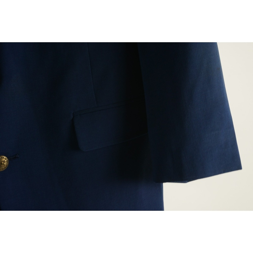 Vintage 70s 80s Palm Beach Blazer of Champions Stretch Blue Baseball Brass 44R - Picture 6 of 16